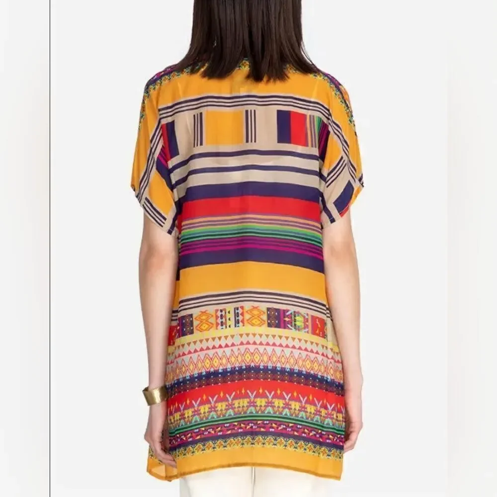 Johnny‎ Was Multicolored Brenda Blouse Size Medium